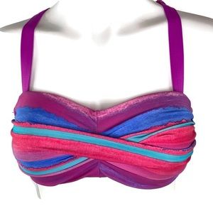 Athena Pink Twist Bikini Top with Racer Back 8